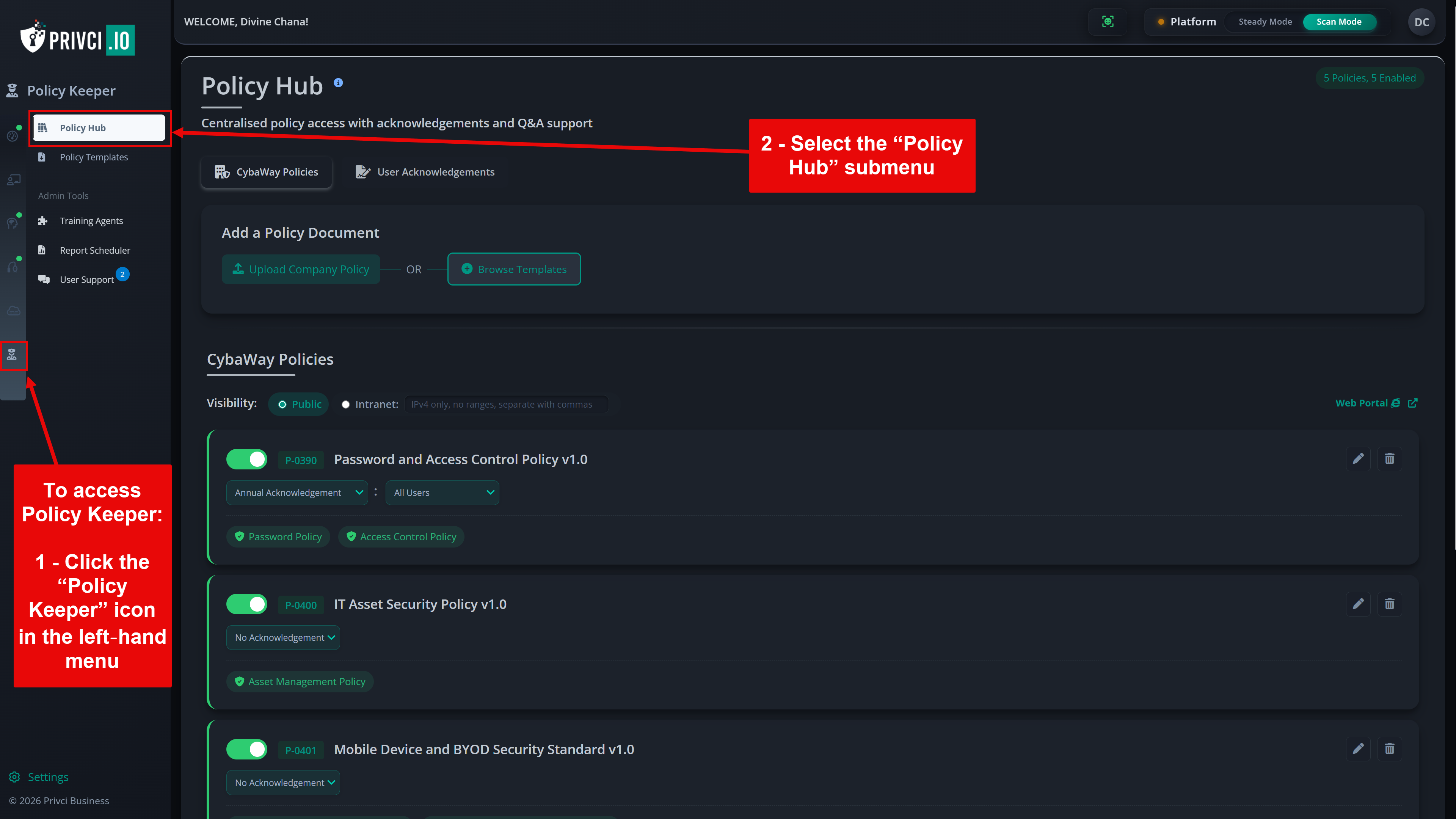 Overview of Policy Keeper’s policy management and automation tools