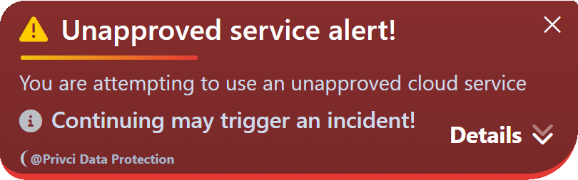 Shadow Watch notification